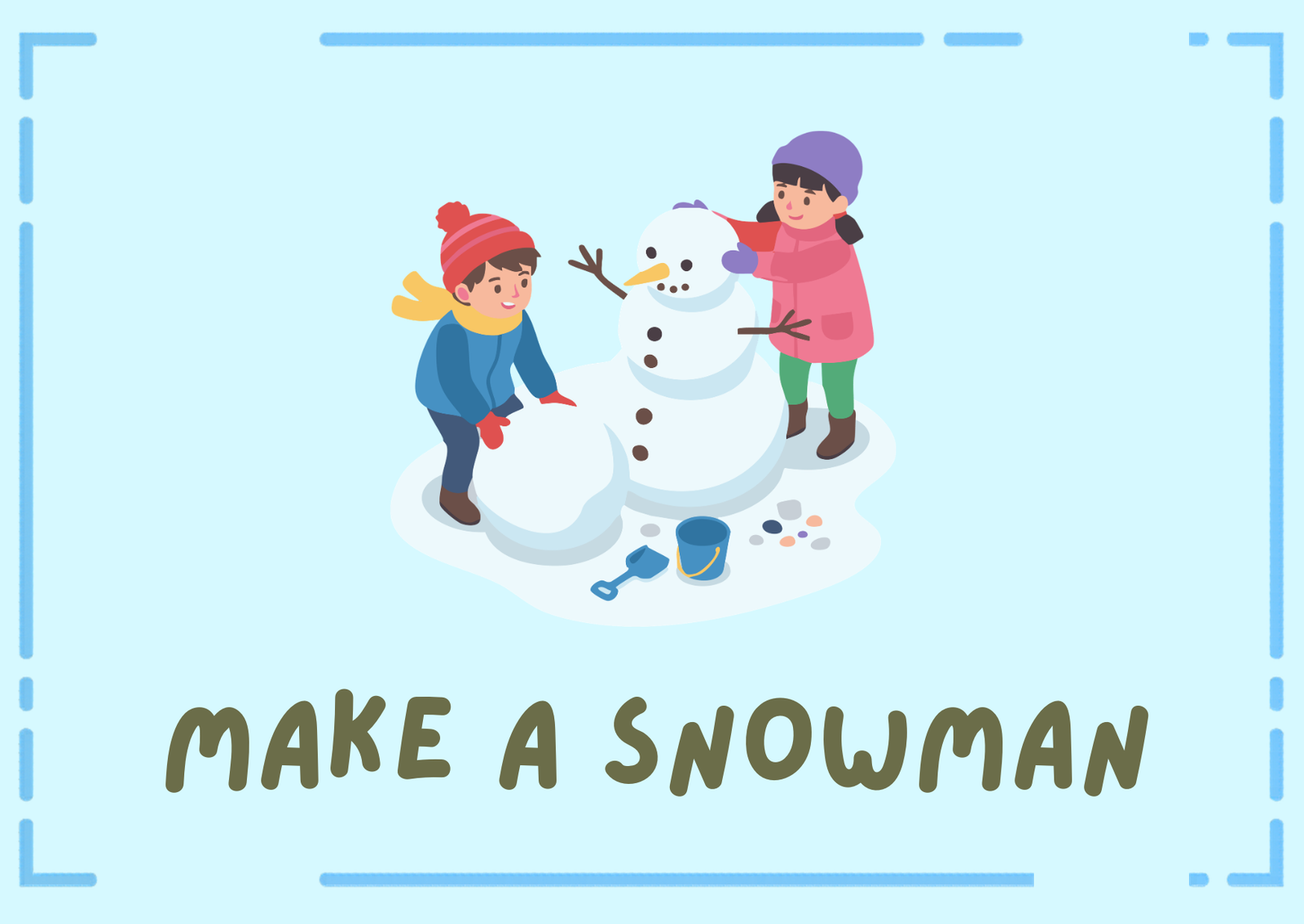 Make a snowman